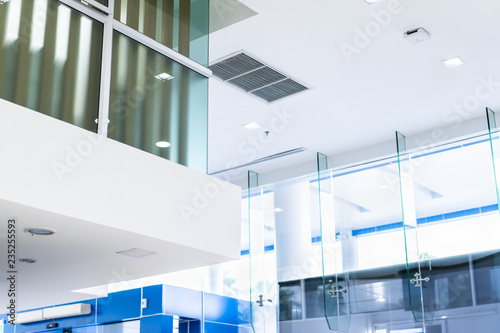 Hospital office and roof interior view