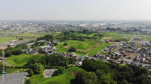 ドローン空撮　日本の古墳　埼玉古墳群