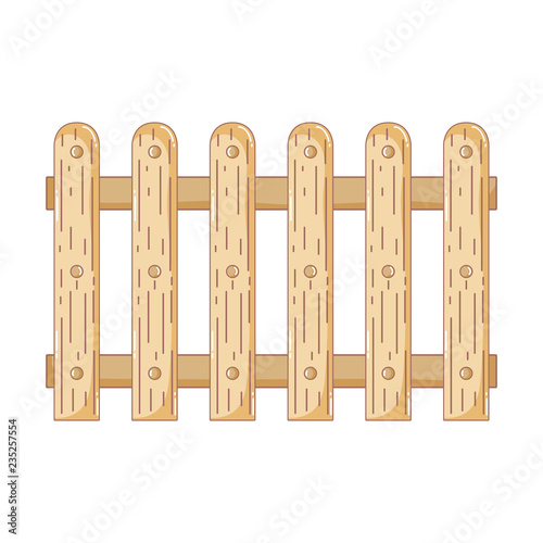 wooden fence isolated icon