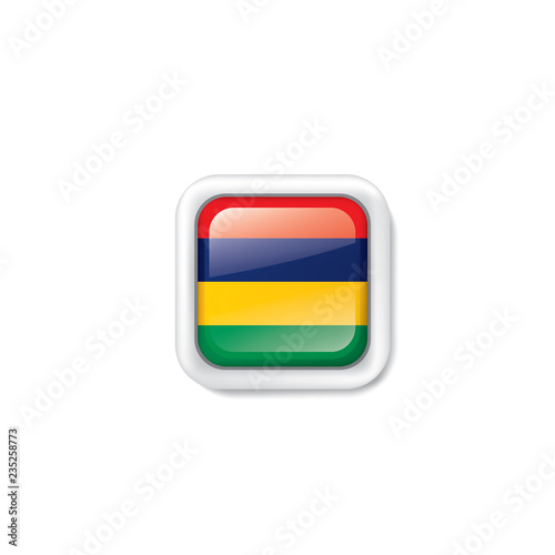 Mauritius flag, vector illustration on a white background Free Download Mauritius flag, vector illustration on a white background - GFXLoad