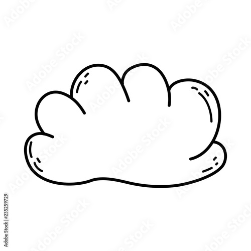 cute fairytale cloud icon