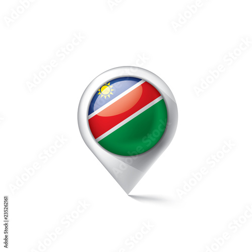 Free Download Namibia flag, vector illustration on a white background - GFXLoad