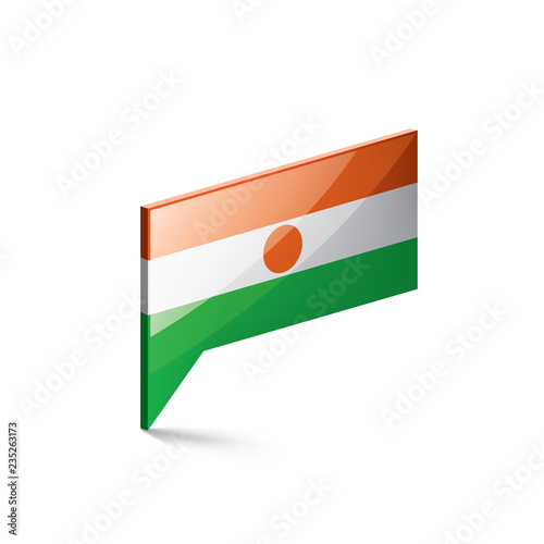 Free Download Niger flag, vector illustration on a white background - GFXLoad