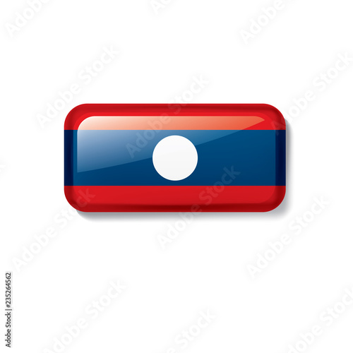 Free Download Laos flag, vector illustration on a white background - GFXLoad