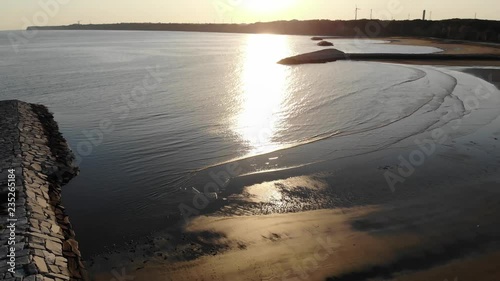 ドローン空撮　屏風ヶ浦の風景