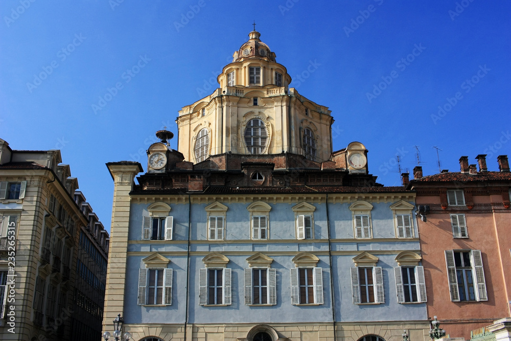 Ancient buildings in Turin, Italy