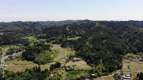 ドローン空撮　日本の田舎