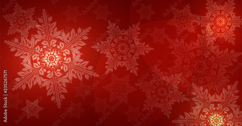 Christmas card - banner, texture. Glowing snowflakes on a dark brown background. Christmas card - banner, texture. Glowing snowflakes on a dark brown background.