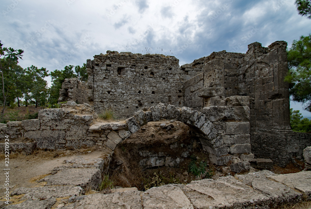 In der antiken Altstadt von Lyrbe, Seleukia, Antalya Province, Türkei In der antiken Altstadt von Lyrbe, Seleukia, Antalya Province, Türkei