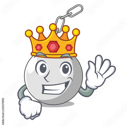 King wrecking ball attached character on hitting