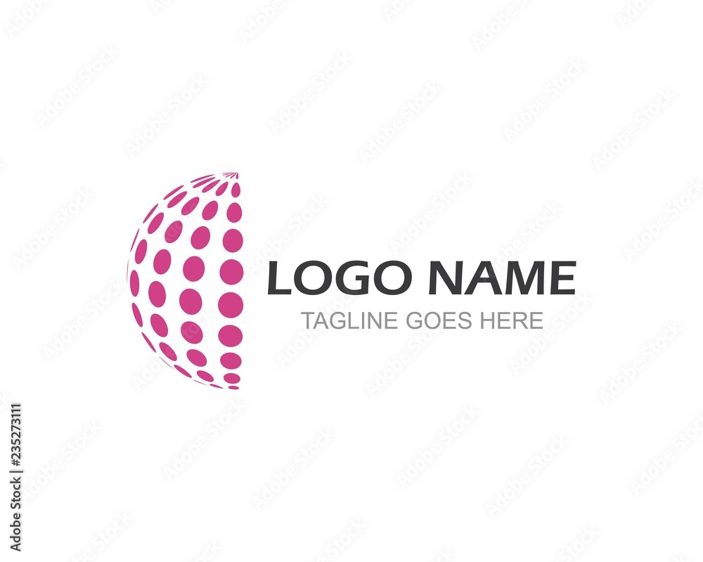 Globe Business vector logo template Globe Business vector logo template