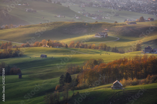 Switzerland village landscape