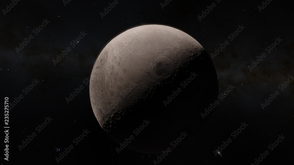 Moon in outer space, surface.this image elements furnished by nasa. Moon in outer space, surface.this image elements furnished by nasa.