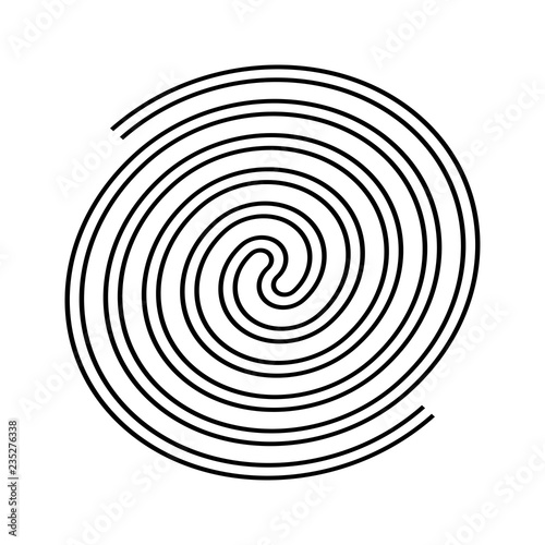 Design monochrome labyrinth illusion background