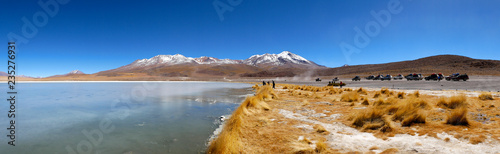 Lagoon in the Uyuni desert, Bolivia