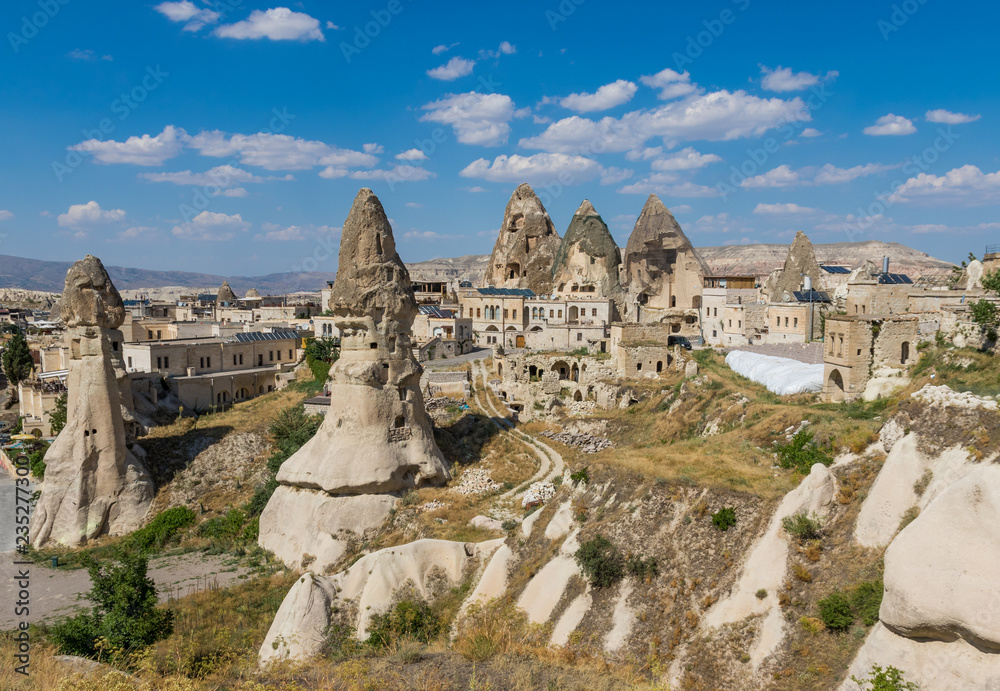 Goreme, Turkey - A Unesco World Heritage site, Cappadocia is famous for its fairy chimneys, churches and castles carved in the rock, and a unique heritage