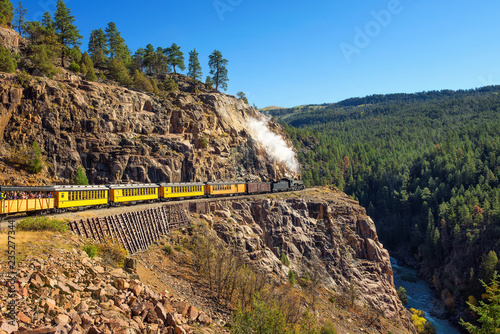 Historic steam engine train in Colorado, USA
