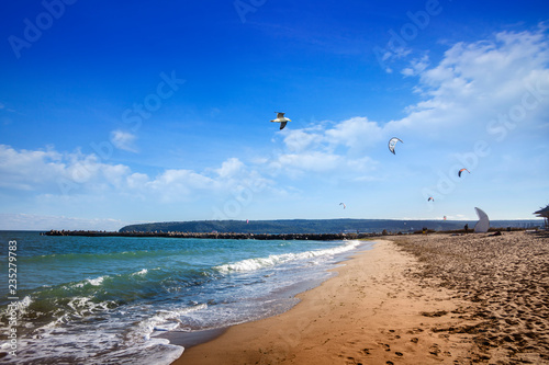 Obraz na płótnie Varna beach, Black sea, Bulgaria w salonie