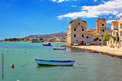 Ancient architecture and waterfront of Kastel Stafilic view photo