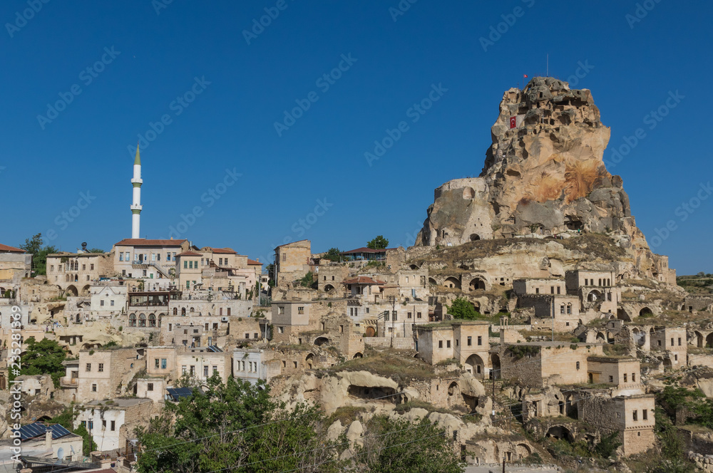 Ürgüp, Turkey - A Unesco World Heritage site, Cappadocia is famous for its fairy chimneys, churches and castles carved in the rock, and a unique heritage