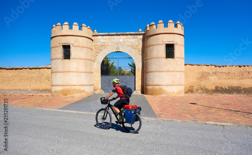 Minaya bicycle pilgrim at way of Saint James