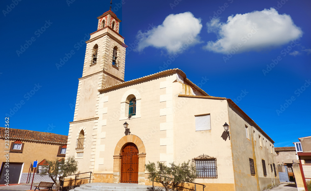 Hoya Gonzalo church Albacete at Castile