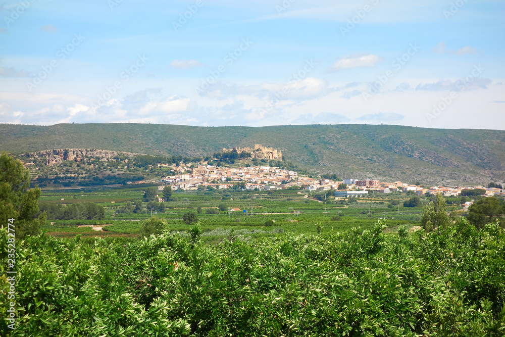 Montesa skyline village and castle Valencia