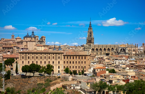 Toledo skyline in Castile La Mancha Spain