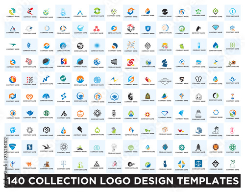 Set of logo design templates