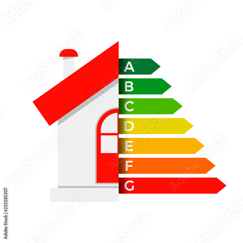 Energy efficiency house chart