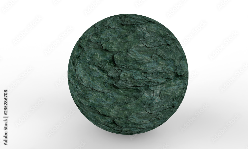 Fototapeta premium 3D render - green planet concept