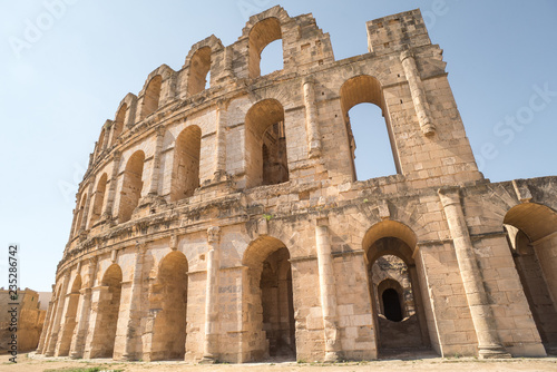 Roman amphitheater in El Djem Tunisia