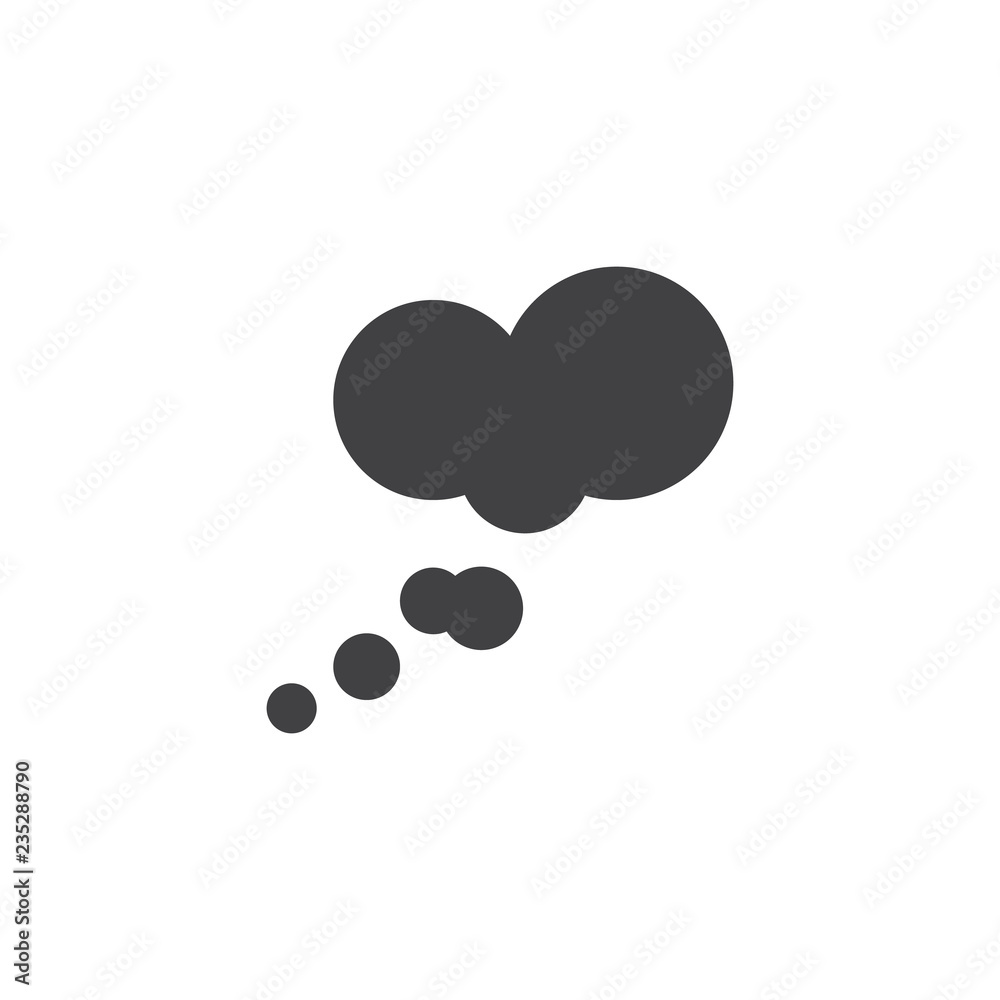 Think speech bubbles vector icon. filled flat sign for mobile concept and web design. Idea cloud simple solid icon. Symbol, logo illustration. Pixel perfect vector graphics Think speech bubbles vector icon. filled flat sign for mobile concept and web design. Idea cloud simple solid icon. Symbol, logo illustration. Pixel perfect vector graphics