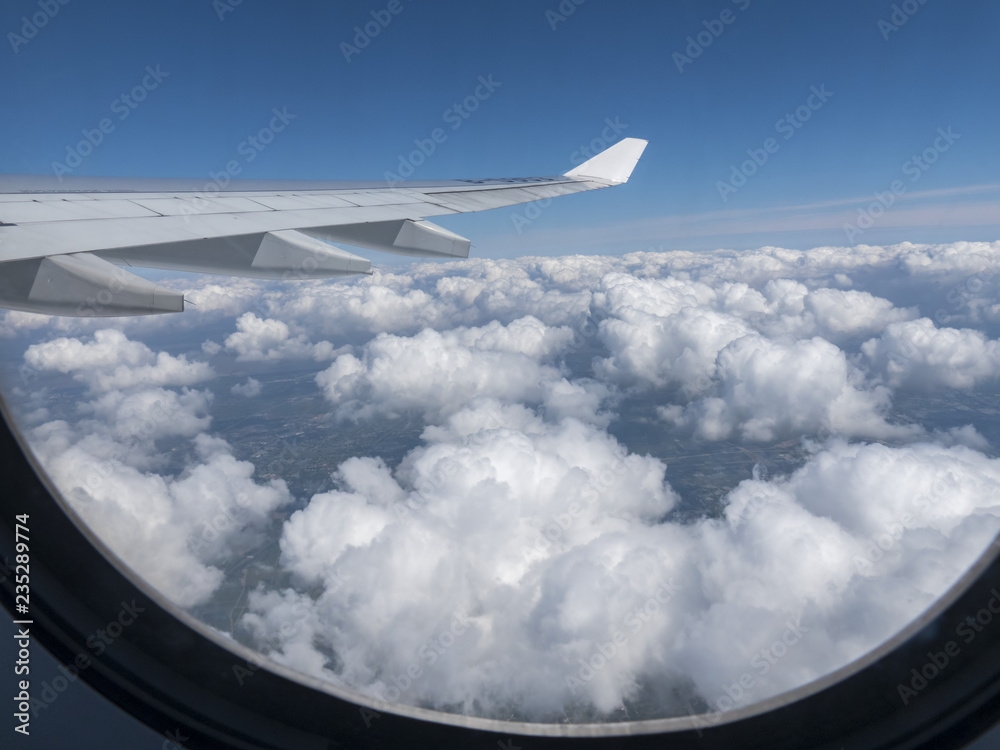 Obraz premium Bird View on Flight. 