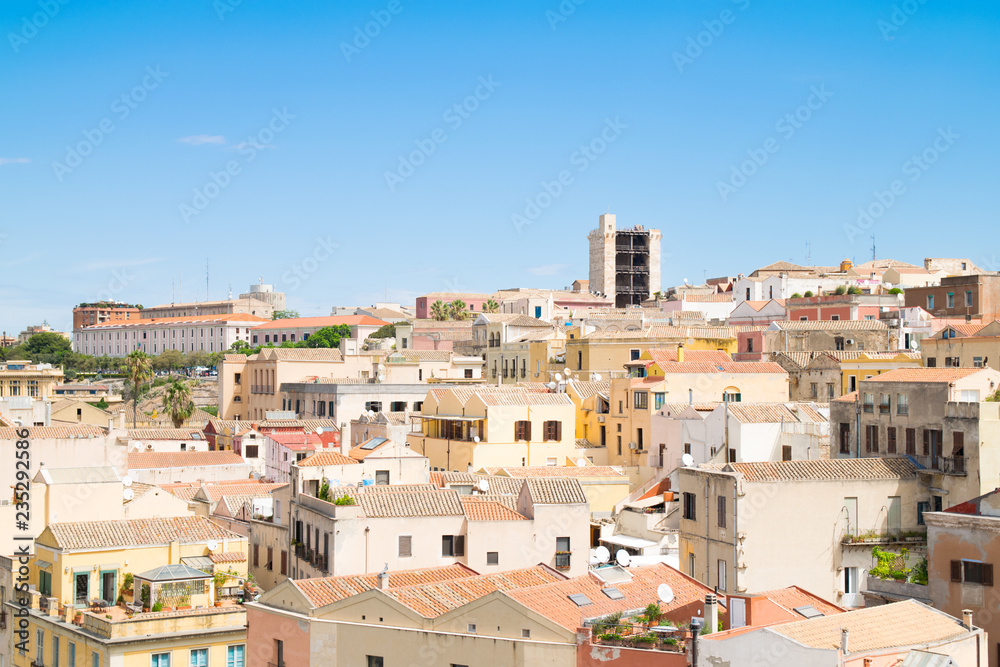 View of Cagliari, Sardinia, Italy.