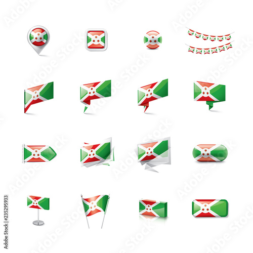 Free Download Burundi flag, vector illustration on a white background - GFXLoad