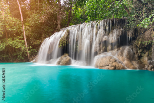 Erawan waterfall in Kanchanaburi  Thailand