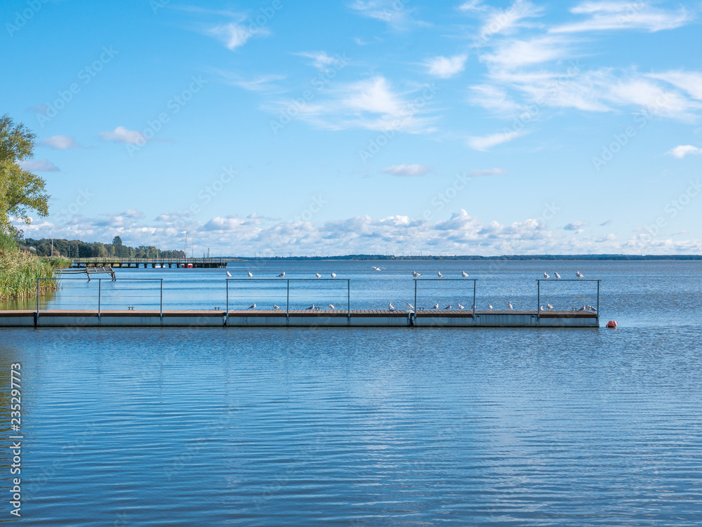 Obraz premium The Lake Resko Przymorskie in Poland