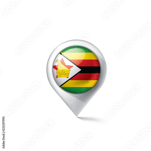 Zimbabwe flag, vector illustration on a white background Free Download Zimbabwe flag, vector illustration on a white background - GFXLoad