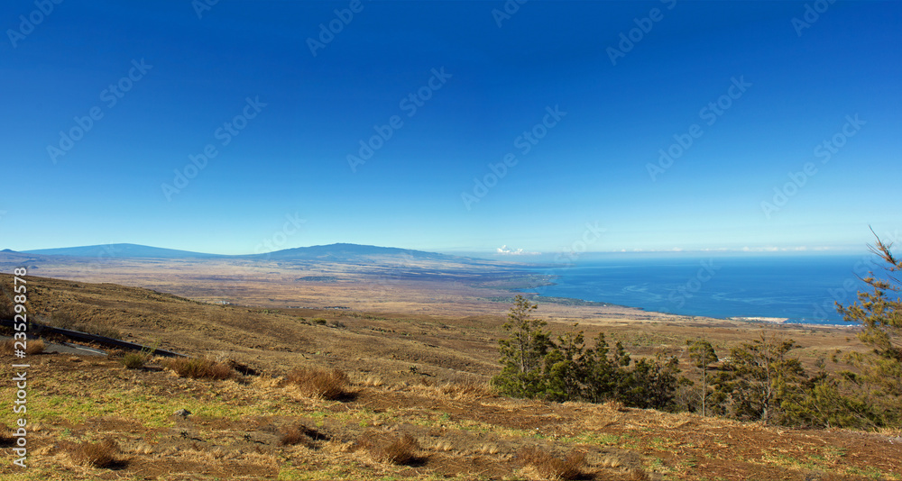 Riesiges Panorama mit Vulkanlandschaft auf Big Island in Hawaii, USA
