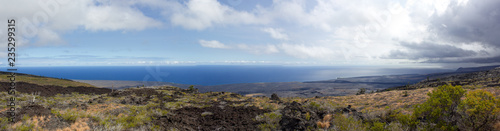 Riesiges Panorama mit Vulkanlandschaft auf Big Island in Hawaii, USA