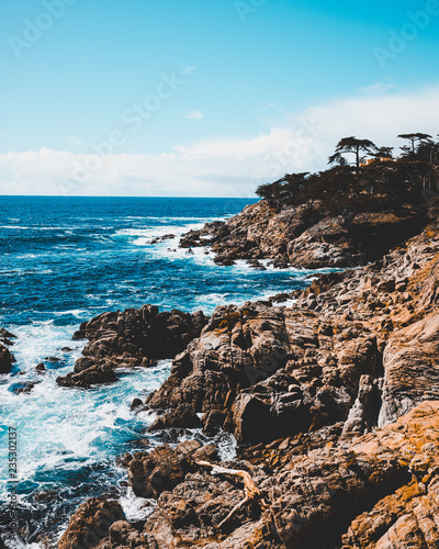 Pacific Ocean at Pebble Beach, California