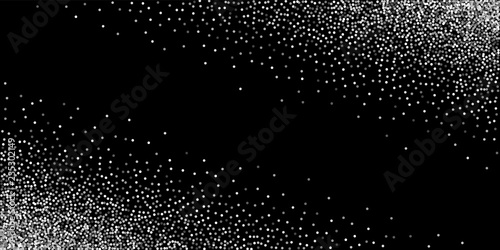 Round silver glitter luxury sparkling confetti. Sc