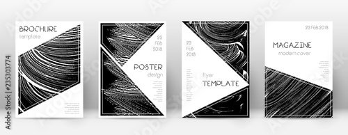 Cover page design template. Triangle brochure layo © Begin Again