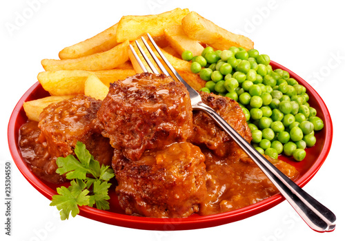 FAGGOTS, CHIPS AND PEAS CUT OUT