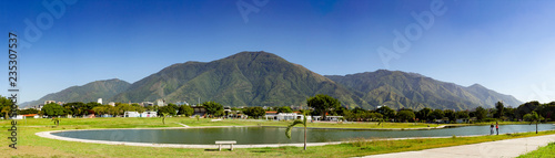 View of the  iconic  Caracas mountain el Avila or Waraira Repano. Caracas Venezuela.