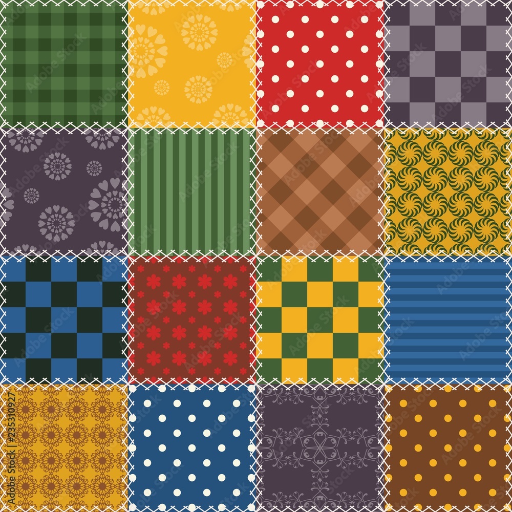 patchwork background with different patterns patchwork background with different patterns
