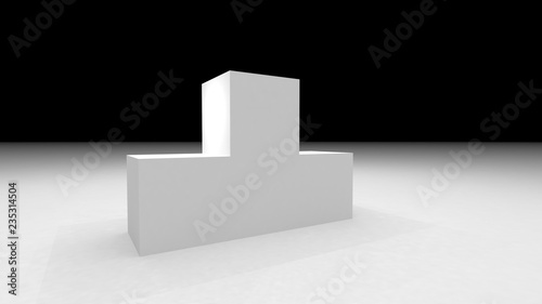 3d Stage Podium Scene with for Award