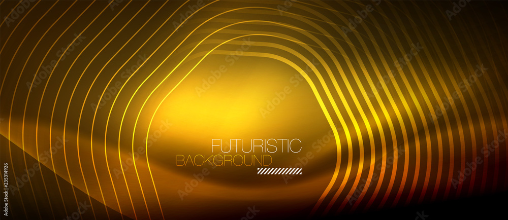 Neon glowing lines, magic energy space light concept, abstract background wallpaper design Neon glowing lines, magic energy space light concept, abstract background wallpaper design