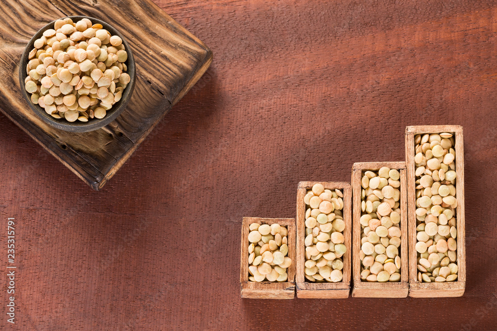 Raw lentils - Statistical table of sale and consumption of lentils Raw lentils - Statistical table of sale and consumption of lentils